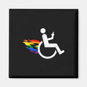 Funny Handicap Disabled Lesbian Amputee Lgbt Gay W Magnet