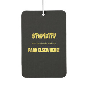 Funny Handicap Parking Joke Air Freshener