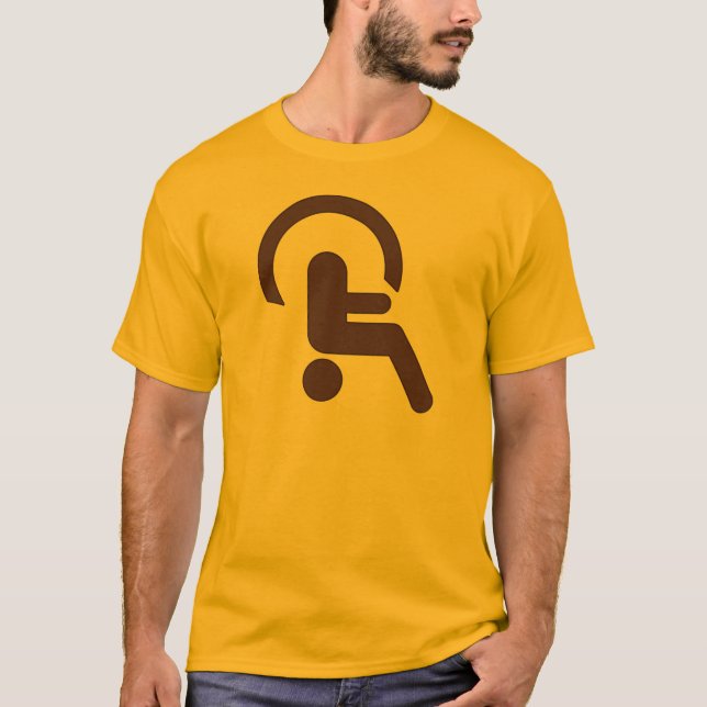 Funny Handicap Upside Down Handicapped Shirt (Front)