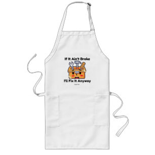 Funny Handyman Tool Box Dad Joke Personalized Long Apron