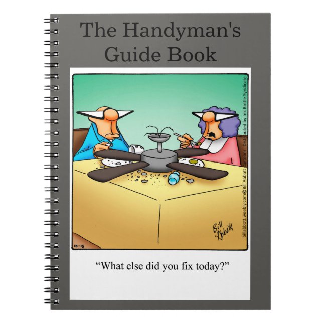 Funny Handyman's Guide Carnet cadeau (Devant)