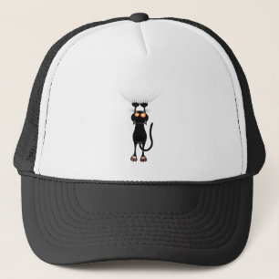Funny Hang On Cat Trucker Hat