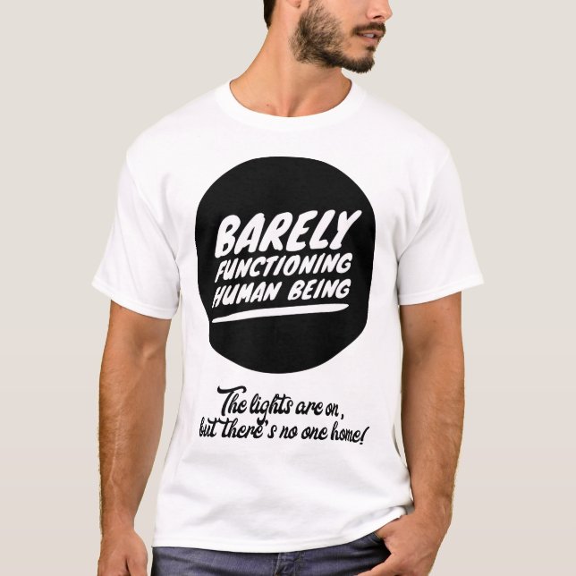 Funny Hangover Gift for Insomniacs and Hungover T-Shirt (Front)