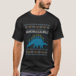 Funny Hanukkah Dinosaur Menorasaurus T-Shirt<br><div class="desc">Funny Hanukkah Dinosaur Menorasaurus</div>