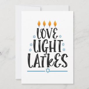 Funny Hanukkah Latke Jewish Cook Holiday Humour Thank You Card
