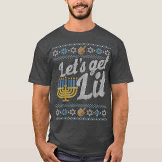 Funny Hanukkah Ugly Sweater Jewish Gift Lets Get L