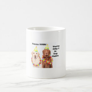 Funny Happy 50th Birthday for Dog Lovers Coffee Mug
