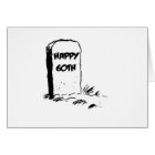 Funny, "Happy 60th" Gravestone design