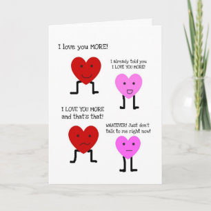 Funny Happy Anniversaire carte "Je t'aime plus"