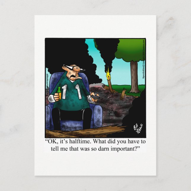 Funny Happy Anniversary Humour Postcard (Front)