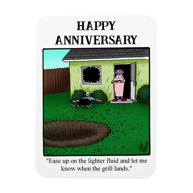 Funny Happy Anniversary Magnet Gift (Vertical)