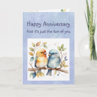 Funny Happy Anniversary Wishes Cute Little Birds