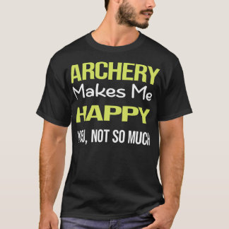 Funny Happy Archery Archer Arrow Arrows Bow  T-Shirt
