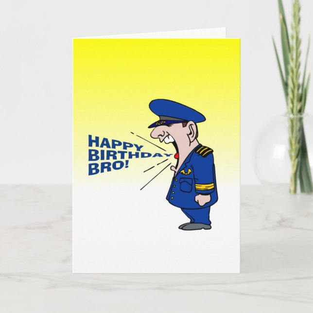 funny happy birthday brother wish card (Front)
