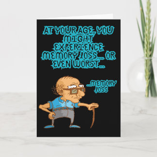 Funny Happy Birthday Card Humour Greeting