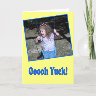 Funny Happy Birthday card  "I see old people"