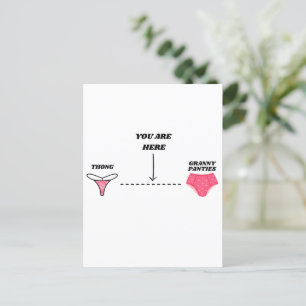Funny Happy Birthday for Her Funny Women's Bday Postcard