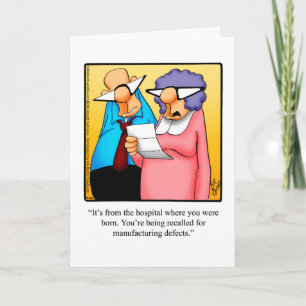 Funny Happy Birthday Greeting Card