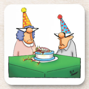 Funny Happy Birthday Humour Coaster