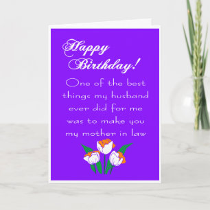 funny happy birthday mother in law card