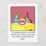 Funny Happy Birthday Postcard<br><div class="desc">Enjoy sending this hilarious Happy Birthday postcard to friends and family for their next birthday celebration. With their funny cartoon characters,  witty punch lines,  and wonderfully bold bright colour these postcards are a great way to share your sense of humour too!</div>