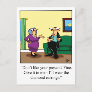 Funny Happy Birthday Postcard