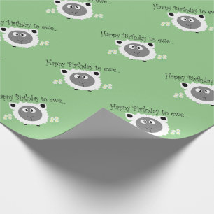 Funny Happy Birthday to Ewe Wrapping Paper