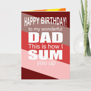 funny happy birthday wish to dad card