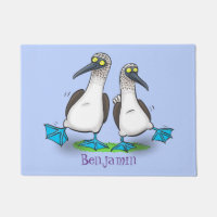 Funny, happy blue footed boobies dancing cartoon