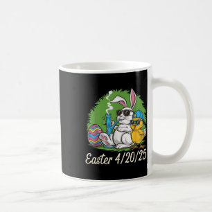 Funny Happy Easter Bunny Chick Smoking Weed Coffee Mug