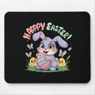 Funny Happy Easter Bunny Toddler Kids Easter Rabbi Mouse Pad