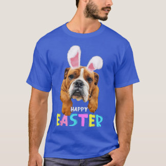Funny Happy Easter English Bulldog Bunny Pet Lover T-Shirt