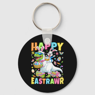 Funny Happy Eastrawr Toddler Boys Kids T-rex Easte Keychain
