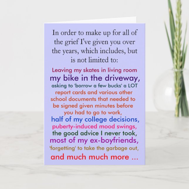 Funny Happy Fathers Day Card (Front)