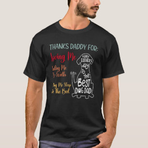 funny Happy Father's Day Dog Dad Daddy Gifts Brith T-Shirt