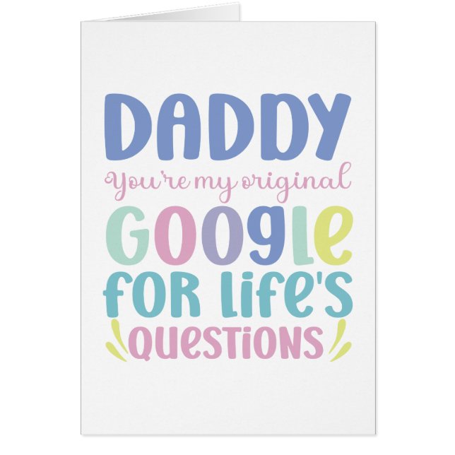 Funny Happy Father's Day Greeting Card (Front)