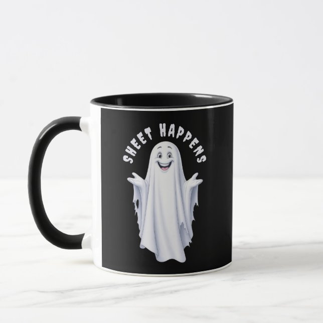 Funny Happy Ghost Mug (Left)