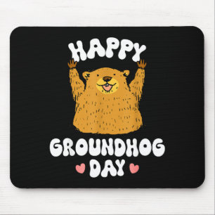 Funny Happy Groundhog Day 2025 _2 Mouse Pad