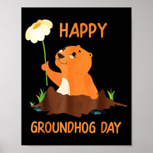 Funny Happy Groundhog Day 2025 Shirt - Uni Adults Poster