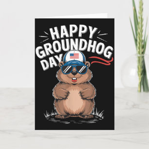 Funny Happy Groundhog Day  Card