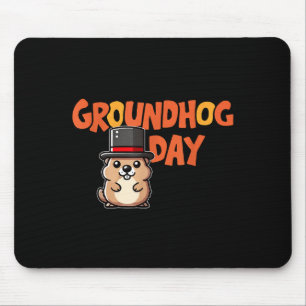 Funny Happy Groundhog Day February 2nd Phils Holid Mouse Pad