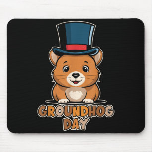 Funny Happy Groundhog Day February 2nd Phils Holid Mouse Pad