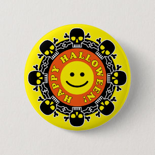 Funny Happy Halloween 2 Inch Round Button