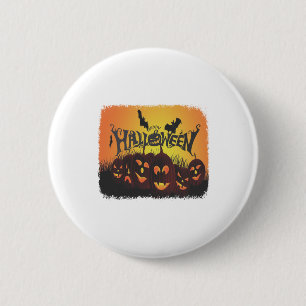 Funny Happy Halloween design 2 Inch Round Button