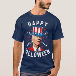 Funny Happy Halloween For Fourth Of July President T-Shirt