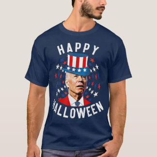 Funny Happy Halloween For Fourth Of July President T-Shirt