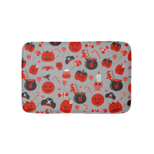 Funny Happy Halloween  Ghost Personalized Bath Mat