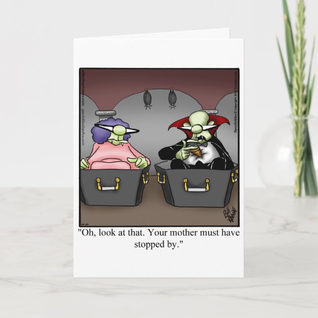 Funny Happy Halloween Greeting Card (Front)