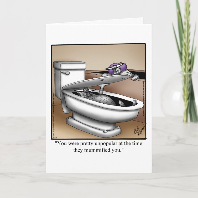 Funny Happy Halloween Greeting Card (Front)