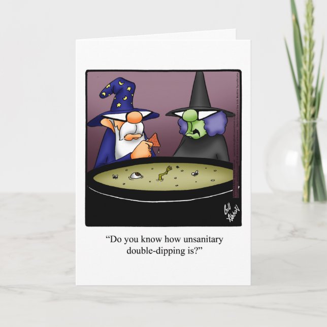 Funny Happy Halloween Greeting Card (Front)
